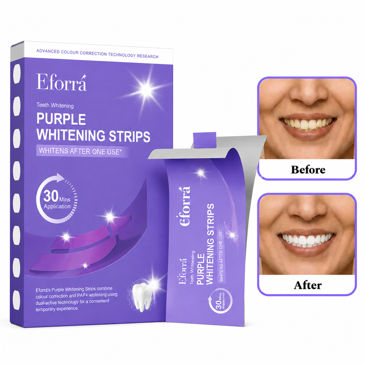 Eforra™ Purple  Teeth Whitening Strips